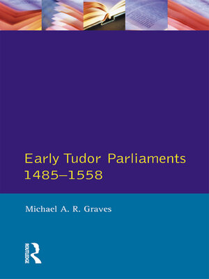 cover image of Early Tudor Parliaments 1485-1558